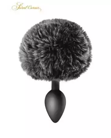 Rabbit tail plug - black