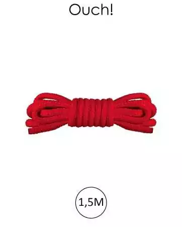 Mini corde de bondage 1,5m rouge - Ouch