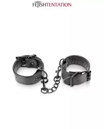 Adjustable faux leather handcuffs - Fetish Tentation