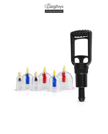 Coffret 6 ventouses Cupping Set - EasyToys Fetish Collection