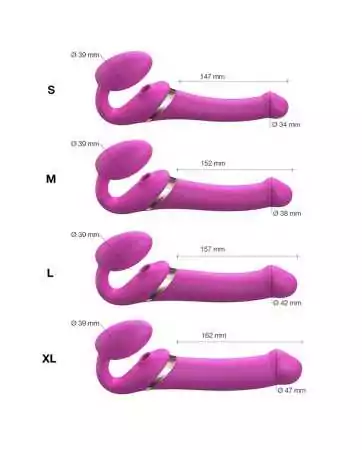 Strap-on-me Multi Orgasm Fuchsia XL