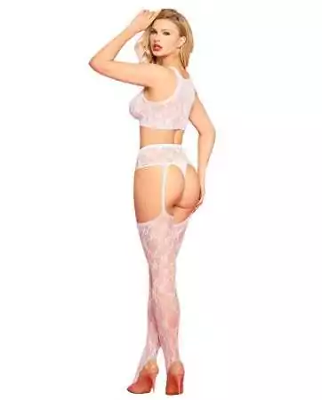 Top bralette and open white tights - Paris Hollywood Top bralette and open white tights - Paris Hollywood