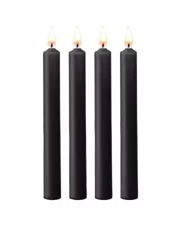 4 bougies SM noires Large - Ouch!