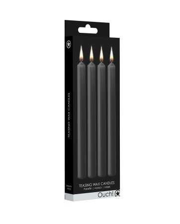 4 black SM candles Large - Ouch!