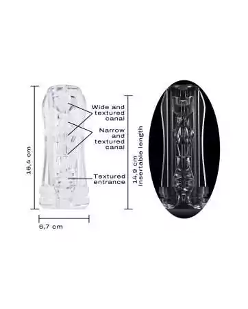 Gaine de masturbation Multi Sensation Deep Blow - Dorcel