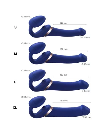 Strap-on-me Multi Orgasm bleu nuit M