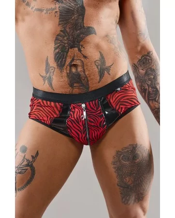 Shorty à zip en tulle zébré - Regnes