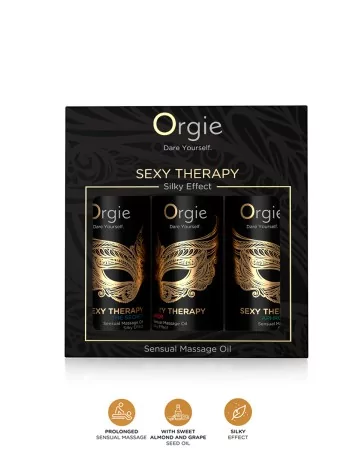 Coffret 3 huiles de massage sensuel Sexy Therapy Collection