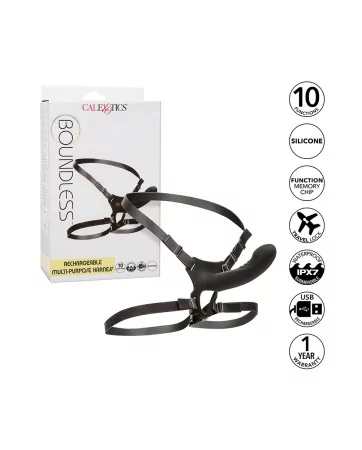 Gode ceinture vibrant Boundless Rechargeable Harness