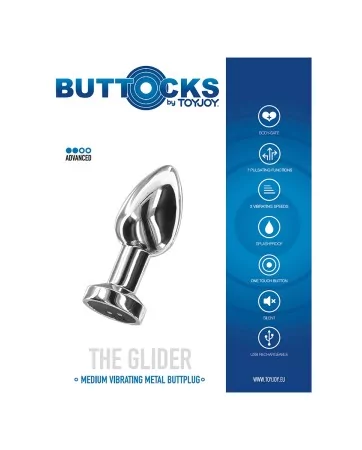 Plug vibrant en métal The Glider M 