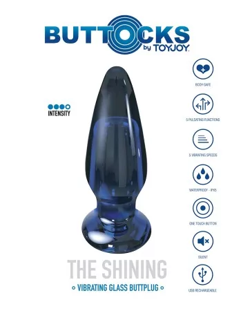 Plug vibrant en verre The Shining Plug vibrant en verre The Shining