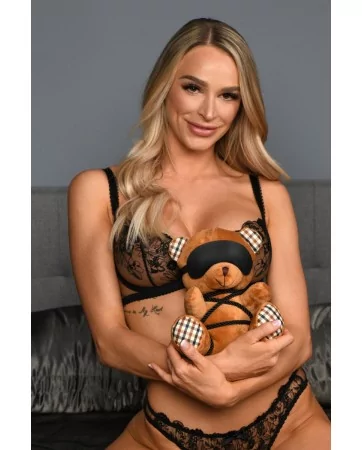 Ours en peluche en tenue Bondage