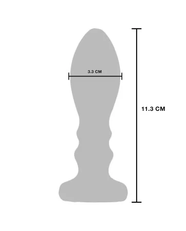 Plug vibrant en métal The Slider L