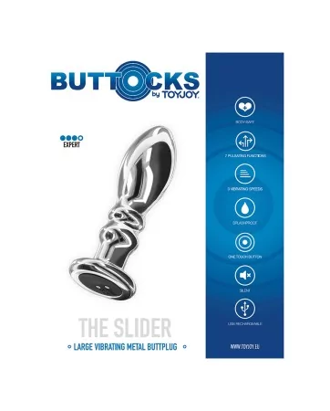 Plug vibrant en métal The Slider L