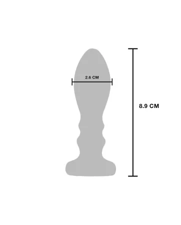 Plug vibrant en métal The Slider M 