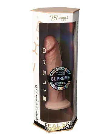 Gode Real Skin Supreme Model 2 flesh 19 cm - SilexD