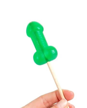 Présentoir de 40 sucettes pénis à la menthe avec effet rafraichissant