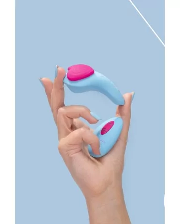 Stimulateur télécommandé de culotte HeartGem bleu - FairyGasm