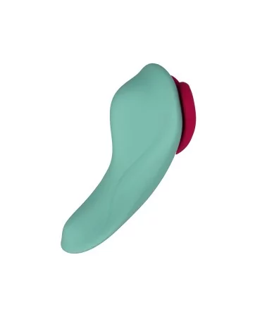 Stimulateur télécommandé de culotte HeartGem vert - FairyGasm