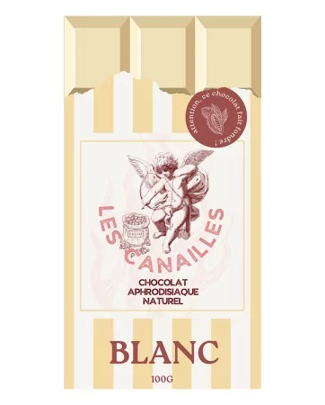 Chocolat blanc - Tablette 100g - Les canailles