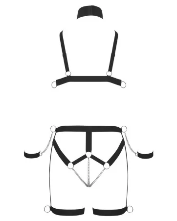 Ensemble harnais Strappy Bikini - Bad Kitty