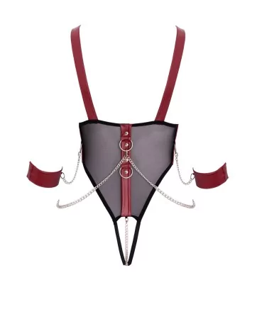 Body de bondage ouvert et seins nus - Cottelli Bondage