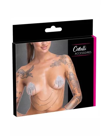 Caches tétons Losange avec chainettes - Cotelli Accessoires