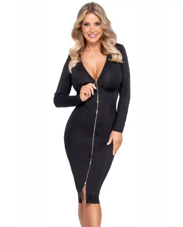 Robe noire midi à manches longues - Cotelly Party