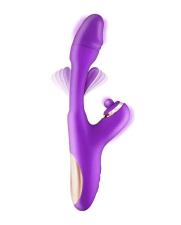 Joyfully purple 3-in-1 rabbit vibrator - Yoba