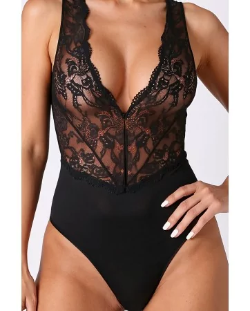 Body noir Evalie - Passion