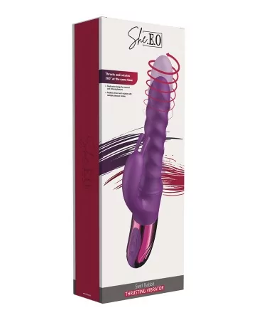Vibro Swirl Rabbit Thrusting Vibrator - She.E.O