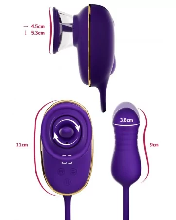 Stimulateur clitoridien et anal - She.E.O Stimulateur clitoridien et anal - She.E.O