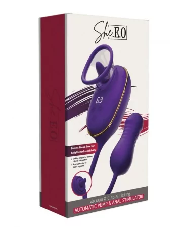 Stimulateur clitoridien et anal - She.E.O Stimulateur clitoridien et anal - She.E.O