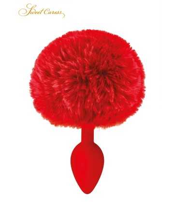 Plug queue de lapin - rouge13949oralove
