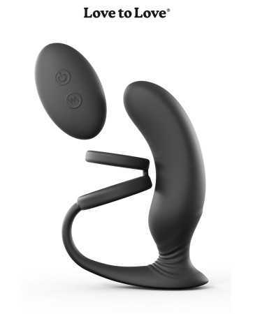 Stimulateur de prostate + cockring Double game16698oralove