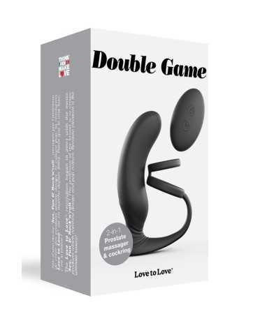 Stimulateur de prostate + cockring Double game16698oralove