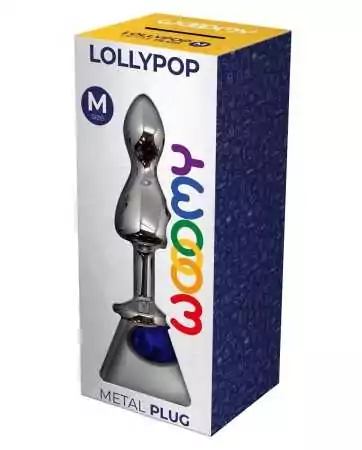 Plug bijou Lollypop blue M - Wooomy Plug bijou Lollypop blue M - Wooomy
