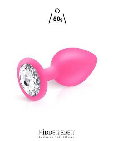 Plug bijou silicone rose M - Hidden Eden17141oralove