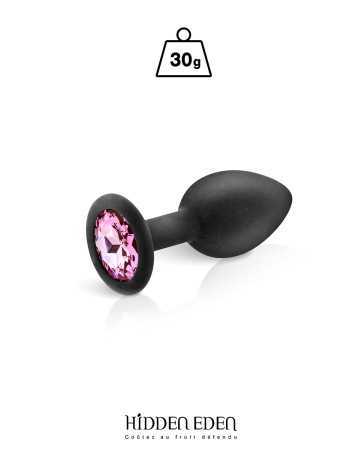 Plug bijou silicone noir S - Hidden Eden17143oralove