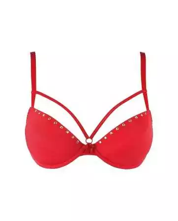 Soutien-gorge push-up rouge V-10351 - Axami