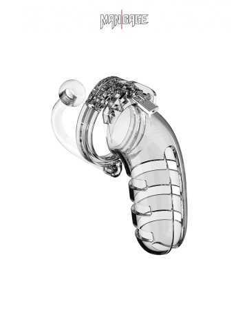 Cage de chasteté 14cm avec plug - ManCage 1217462oralove