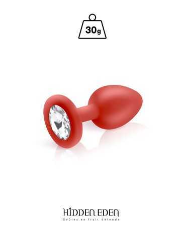 Plug bijou silicone rouge S - Hidden Eden17903oralove