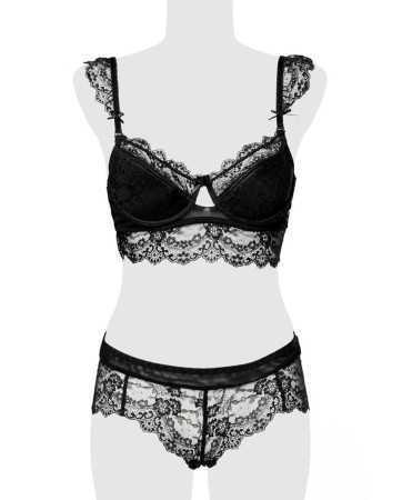 Ensemble culotte et balconnet dentelle - Grey Velvet18060oralove