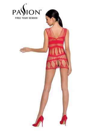 Robe nue résille BS089 - Rouge18172oralove