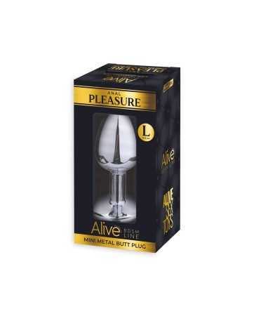 Plug métal bijou rouge L - Alive19158oralove